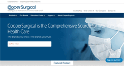 Desktop Screenshot of coopersurgical.com