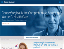 Tablet Screenshot of coopersurgical.com